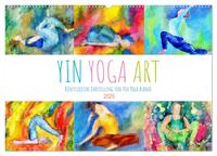 Yin Yoga Art - Künstlerische Darstellung von Yin Yoga Asanas (Wandkalender 2025 DIN A2 quer), CALVENDO Monatskalender