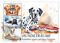 Hundeträume (Wandkalender 2025 DIN A2 quer), CALVENDO Monatskalender