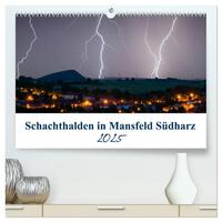 Schachtanlagen in Mansfeld Südharz (hochwertiger Premium Wandkalender 2025 DIN A2 quer), Kunstdruck in Hochglanz