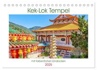 Kek-Lok Tempel mit farbenfrohen Eindrücken (Tischkalender 2025 DIN A5 quer), CALVENDO Monatskalender