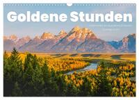 Goldene Stunden - Momente in wunderschönem Sonnenlicht. (Wandkalender 2025 DIN A3 quer), CALVENDO Monatskalender