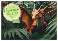 Drachen - Herrscher der Welt (Tischkalender 2025 DIN A5 quer), CALVENDO Monatskalender