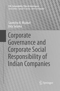 Corporate Governance and Corporate Social Responsibility of Indian Companies