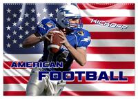 American Football - Kickoff (Wandkalender 2025 DIN A2 quer), CALVENDO Monatskalender