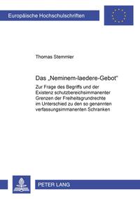 Das «Neminem-laedere-Gebot»