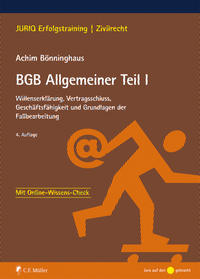 BGB Allgemeiner Teil I