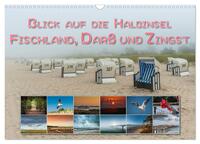 Blick auf die Halbinsel Fischland, Darß und Zingst (Wandkalender 2025 DIN A3 quer), CALVENDO Monatskalender