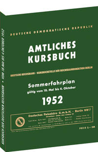 Kursbuch der Deutschen Reichsbahn - Sommerfahrplan 1952