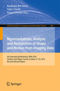 Representations, Analysis and Recognition of Shape and Motion from Imaging Data