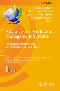 Advances in Production Management Systems. Production Management for the Factory of the Future