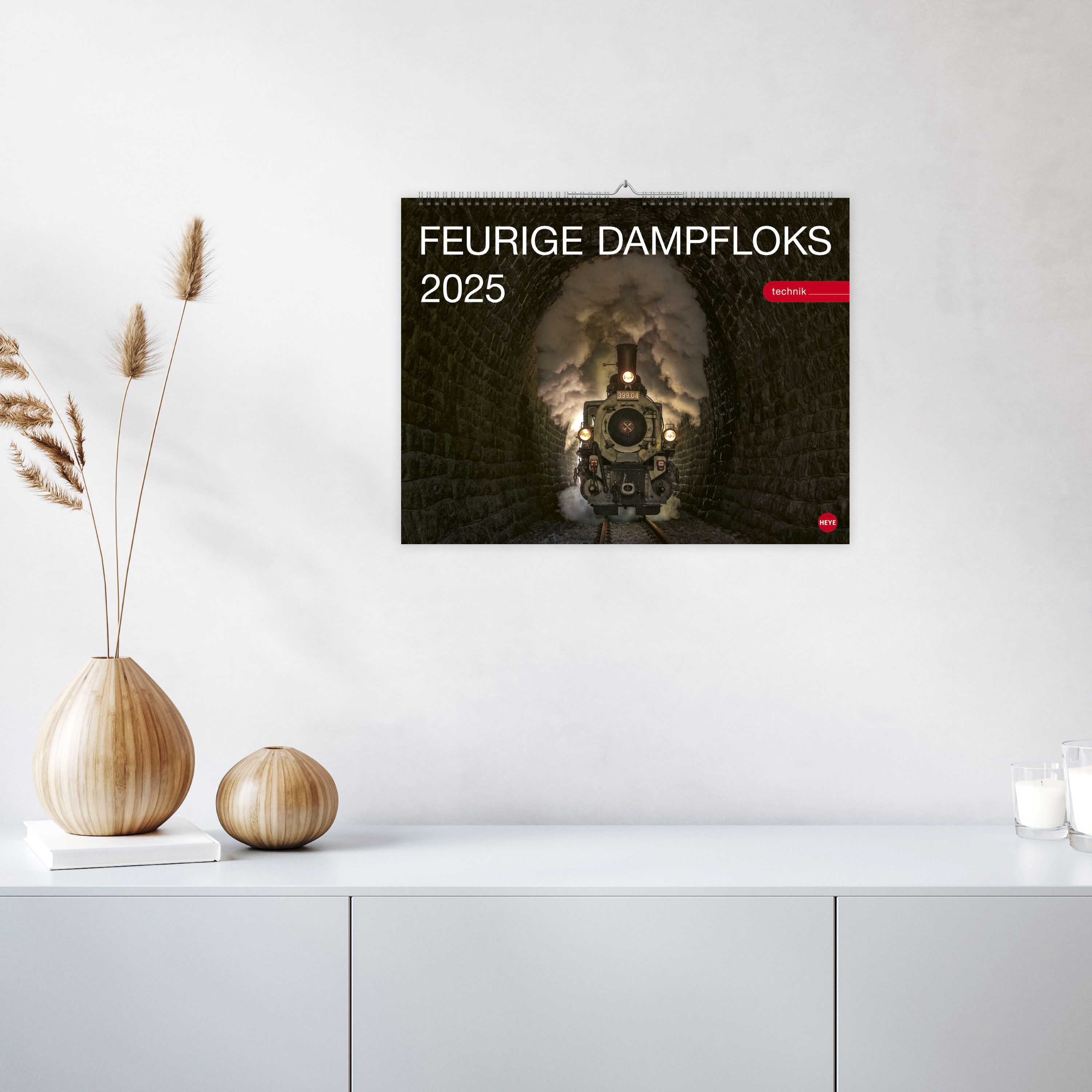 Feurige Dampfloks Posterkalender 2025