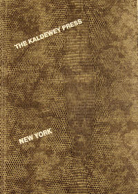 75 Artist Books: The Kaldewey Press, New York