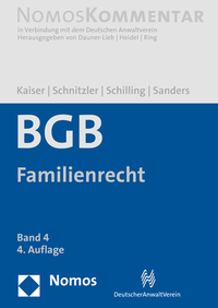 Bürgerliches Gesetzbuch: Familienrecht