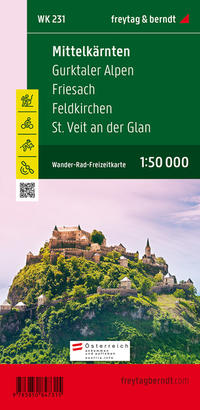 WK 231 Mittelkärnten - Gurktaler Alpen - Friesach - Feldkirchen - St. Veit an der Glan, Wanderkarte 1:50.000