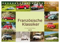 Französische Klassiker - 2CV und D Modell Oldtimer (Tischkalender 2025 DIN A5 quer), CALVENDO Monatskalender