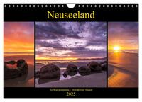 Neuseeland - Attraktiver Süden (Wandkalender 2025 DIN A4 quer), CALVENDO Monatskalender