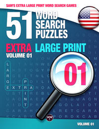 Sam's Extra Large Print Word Search Games, 51 Word Search Puzzles, Volume 1