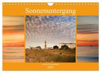 Sonnenuntergang an der Ostsee (Wandkalender 2025 DIN A4 quer), CALVENDO Monatskalender