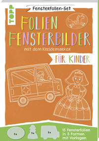 Fensterfolien-Set - Folien-Fensterbilder mit dem Kreidemarker - Für Kinder