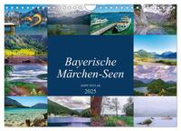 Bayerische Märchen-Seen (Wandkalender 2025 DIN A4 quer), CALVENDO Monatskalender