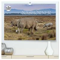 Emotionale Momente: Nashörner (hochwertiger Premium Wandkalender 2025 DIN A2 quer), Kunstdruck in Hochglanz