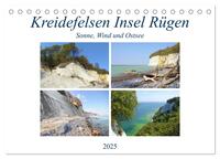 Kreidefelsen Insel Rügen - Sonne, Wind und Ostsee (Tischkalender 2025 DIN A5 quer), CALVENDO Monatskalender