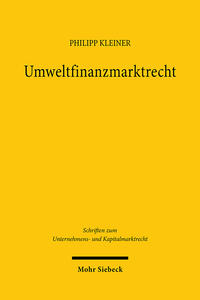 Umweltfinanzmarktrecht