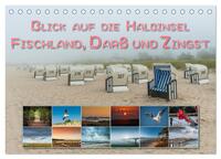 Blick auf die Halbinsel Fischland, Darß und Zingst (Tischkalender 2025 DIN A5 quer), CALVENDO Monatskalender