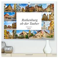 Rothenburg ob der Tauber Impressionen (hochwertiger Premium Wandkalender 2025 DIN A2 quer), Kunstdruck in Hochglanz