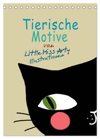 Tierische Motive von Little Miss Arty Illustrationen (Tischkalender 2025 DIN A5 hoch), CALVENDO Monatskalender