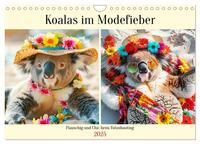 Koalas im Modefieber. Flauschig und Chic beim Fotoshooting (Wandkalender 2025 DIN A4 quer), CALVENDO Monatskalender