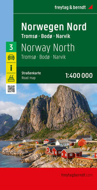 Norwegen Nord, Straßenkarte 1:400.000, freytag & berndt