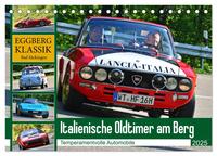 Italienische Oldtimer am Berg (Tischkalender 2025 DIN A5 quer), CALVENDO Monatskalender