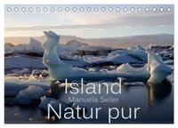 Island Natur pur (Tischkalender 2025 DIN A5 quer), CALVENDO Monatskalender