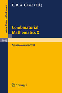 Combinatorial Mathematics X