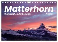 Matterhorn - Wahrzeichen der Schweiz (Wandkalender 2025 DIN A4 quer), CALVENDO Monatskalender