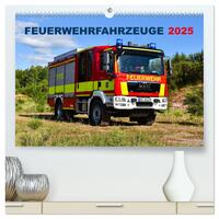 Feuerwehrfahrzeuge (hochwertiger Premium Wandkalender 2025 DIN A2 quer), Kunstdruck in Hochglanz