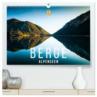 Berge. Alpenseen (hochwertiger Premium Wandkalender 2025 DIN A2 quer), Kunstdruck in Hochglanz