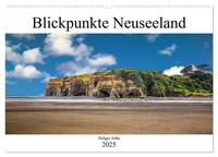 Blickpunkte Neuseeland (Wandkalender 2025 DIN A2 quer), CALVENDO Monatskalender