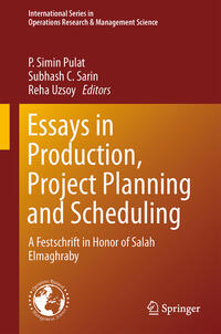 Essays in Production, Project Planning and Scheduling