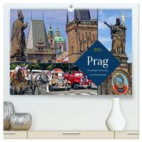 Prag – Ein perfekter Sommertag in der Goldenen Stadt (hochwertiger Premium Wandkalender 2025 DIN A2 quer), Kunstdruck in Hochglanz