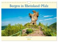 Burgen in Rheinland-Pfalz (Wandkalender 2025 DIN A4 quer), CALVENDO Monatskalender