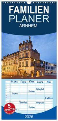 Familienplaner 2025 - ARNHEM mit 5 Spalten (Wandkalender, 21 x 45 cm) CALVENDO