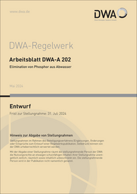 Arbeitsblatt DWA-A 202 Elimination von Phosphor aus Abwasser (Entwurf)