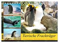 Tierische Frackträger (Tischkalender 2025 DIN A5 quer), CALVENDO Monatskalender