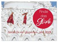 Finde das Glück (Wandkalender 2025 DIN A2 quer), CALVENDO Monatskalender