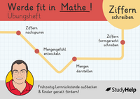 Werde fit in Mathe: Ziffern schreiben und mit Mengen in Verbindung bringen