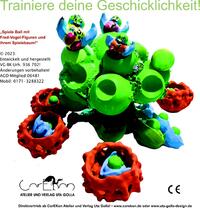 Spiele Ball mit Fred-Vogel-Figuren und ihrem Spielebaum