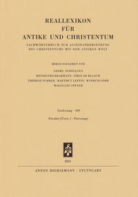 Reallexikon für Antike und Christentum