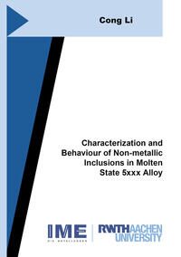 Characterization and Behaviour of Non-metallic Inclusions in Molten State 5xxx Alloy